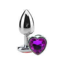 Anal Plug Metal  ¨M¨ Corazón