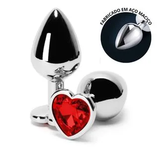 Anal Plug Metal  ¨S¨ Corazón