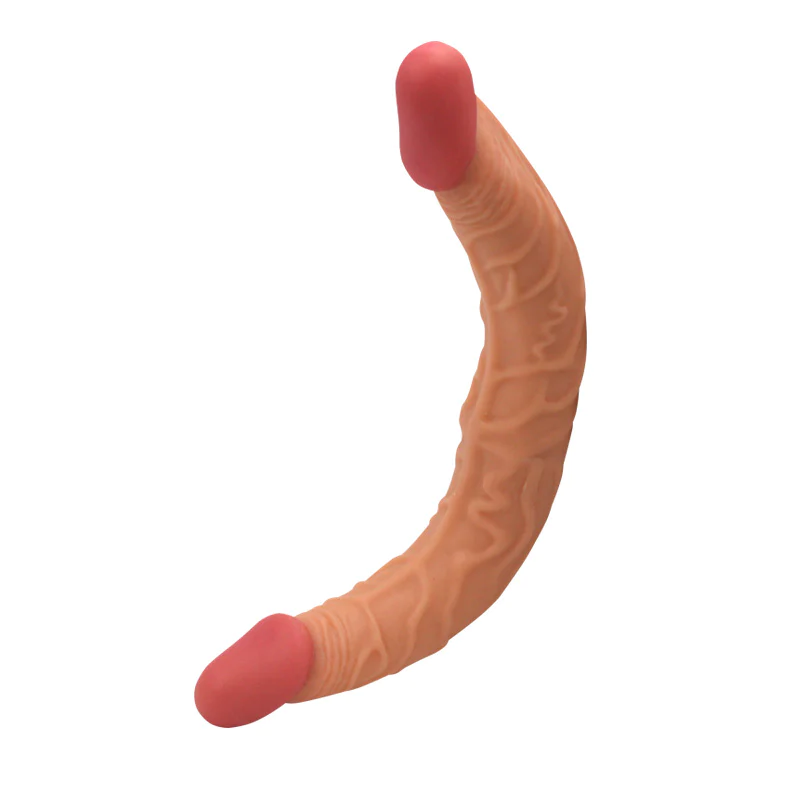 Dildo Doble Cabeza Con Venas Cyber  Skyn 35 cm SS PS110