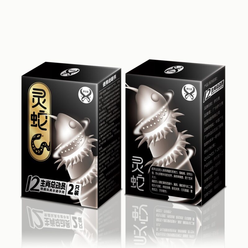 Condón Castigado Forma Snake  2pz