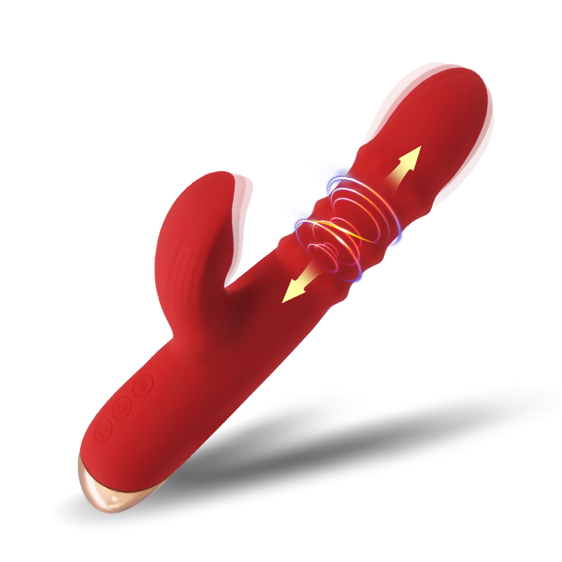 Vibrador  «BABO»  Vibrador estimulador de  clítoris con  anillo de  cuentas  deslizantes 24  Func