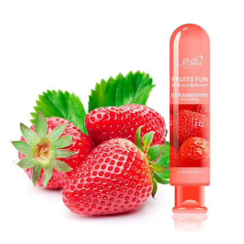 FRUITS FUN  LUBRICANTE DE  SABOR FRESA 80  ML FF-297